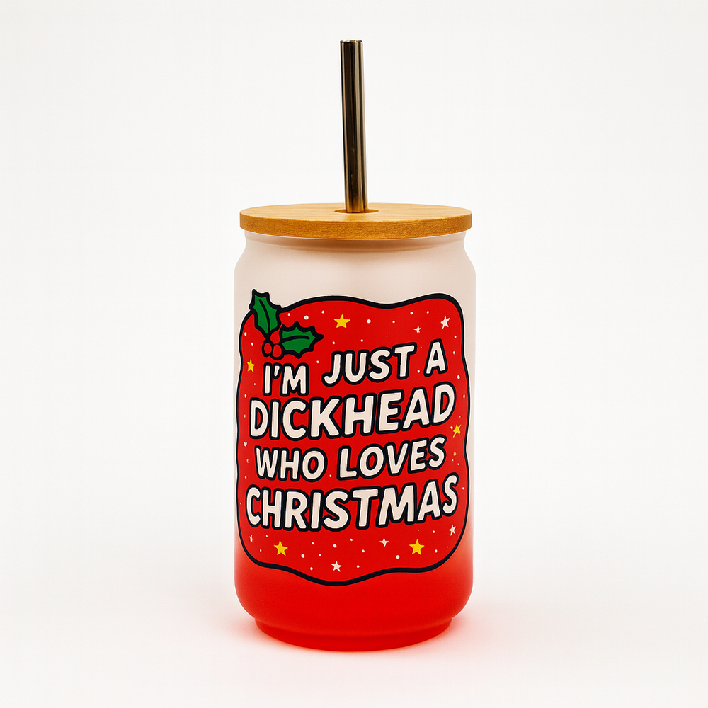 Red Ombre Glass - I'm just a dickhead Xmas #1 image